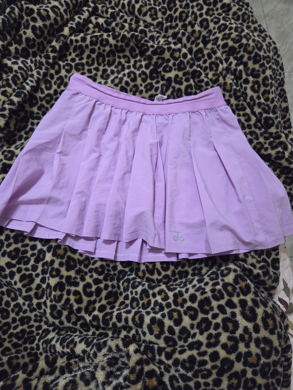 ALO Yoga Lavender Pleated Athletic Skirt